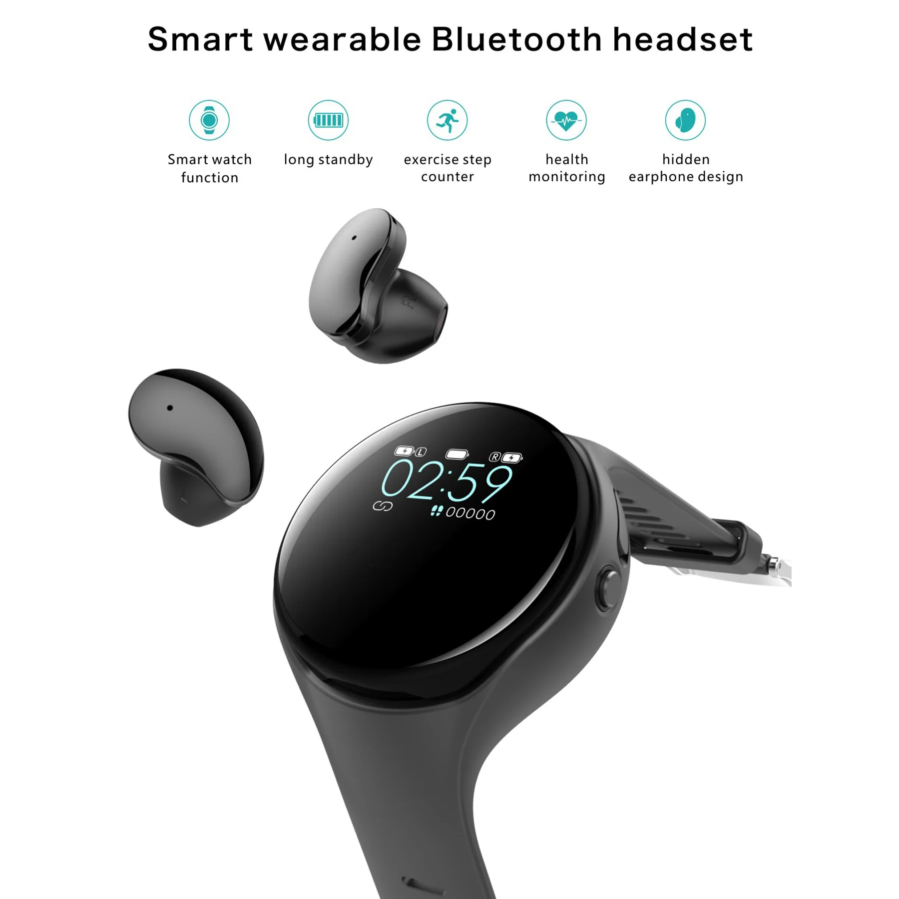 

Bluetooth-гарнитура, спортивные часы, международная торговля, умные часы, Bluetooth-гарнитура, часы два в одном