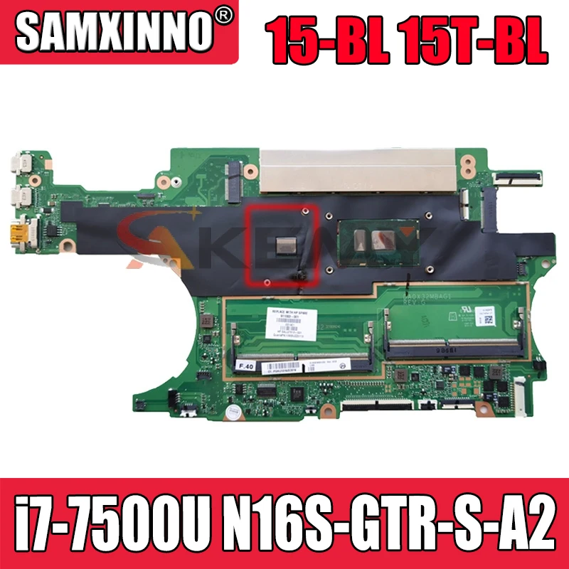 

100% working 100% HP SPECTRE X360 15-BL 15T-BL motherboard DA0X32MBAG1 mainboard with i7-7500U cpu + N16S-GTR-S-A2 GPU