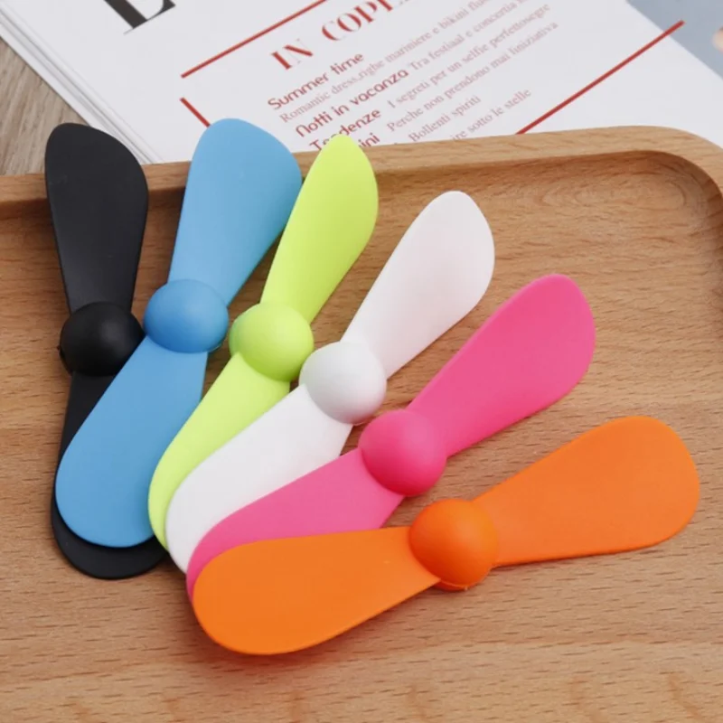 1 Вт креативный портативный мини-вентилятор Micro USB внешний аккумулятор вентилятор