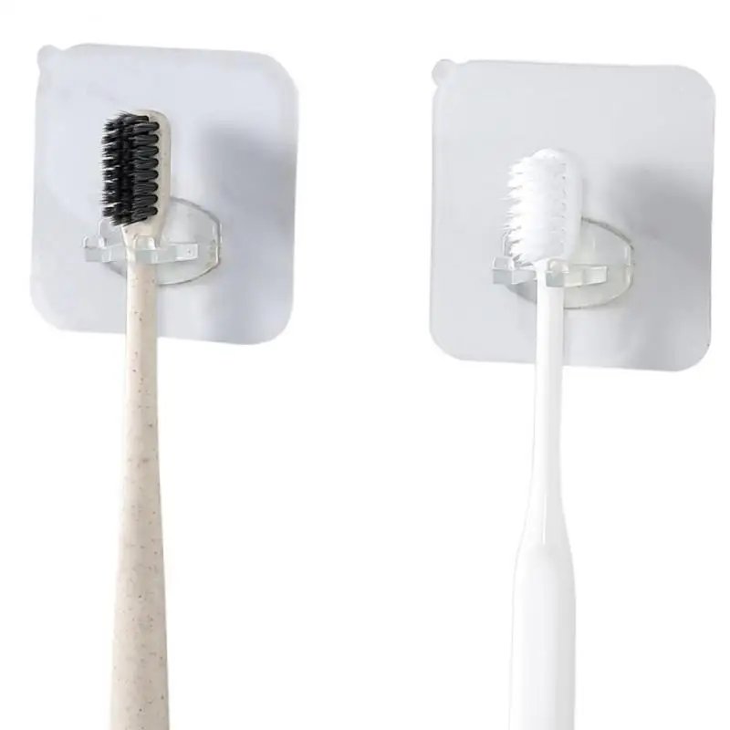 

5/10/15PCS Convenient And Stable Toothbrush Holder Traceless Razor Holder Wall-mounted Durable Toothbrush Cover