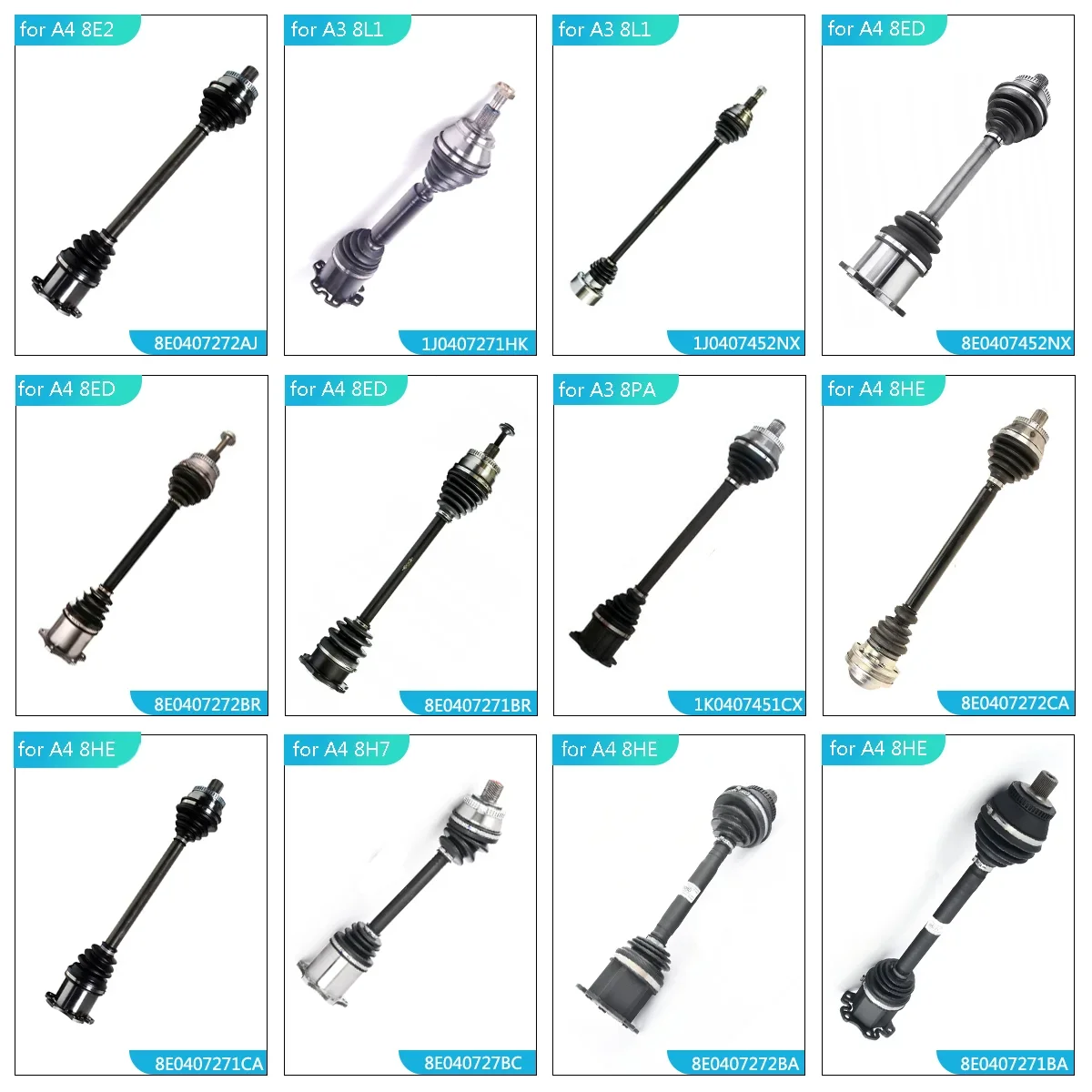 ShungTak оптовая продажа Автомобильный задний приводной вал для Audi 80 90 A4 B4 B5 OE 8A0501203JX