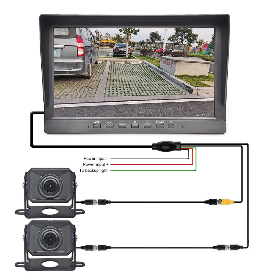 DIYKIT 1920x1080 10 1-дюймовый автомобильный монитор AHD IPS IP68 Starlight ночного видения камера