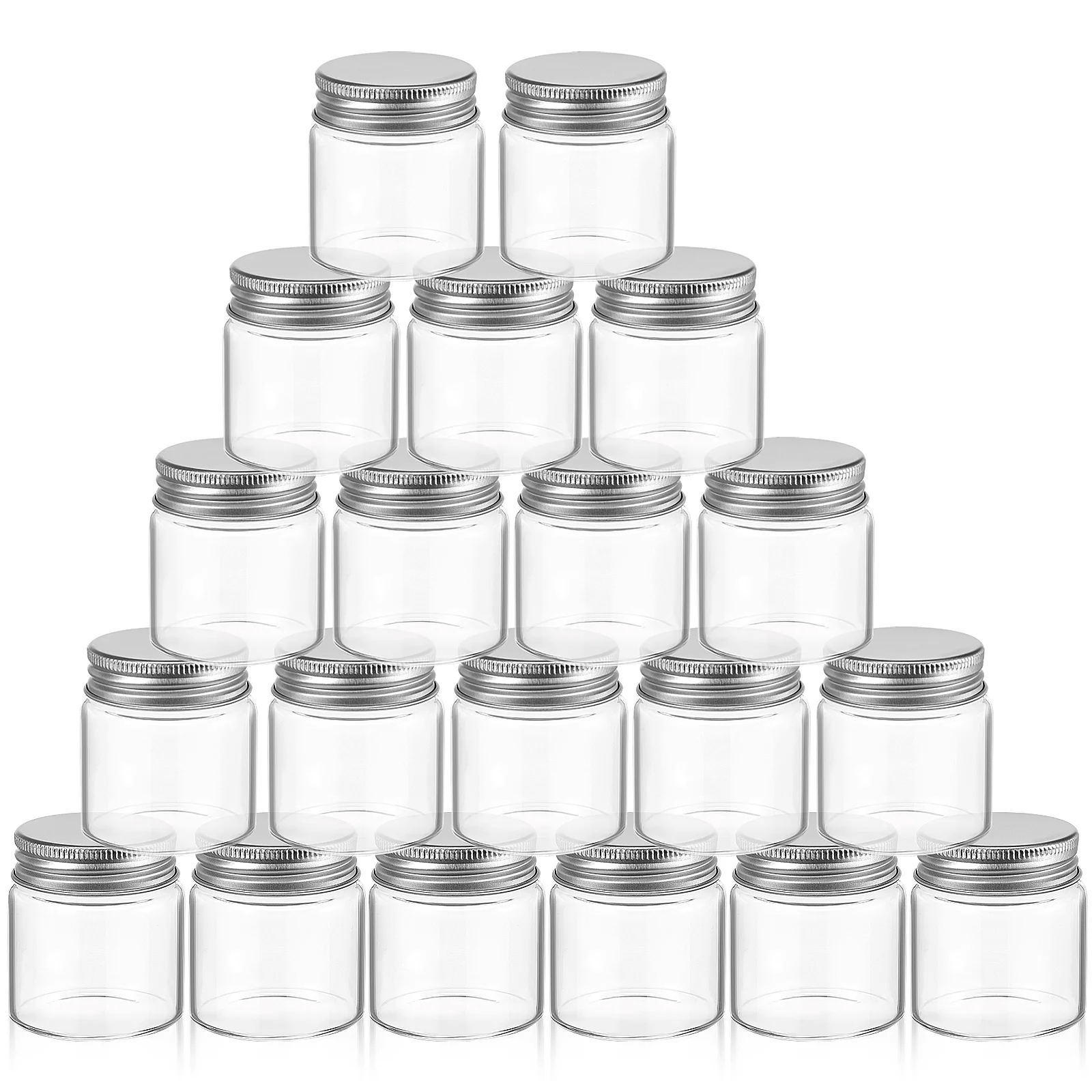 

20 Pcs Small Glass Jar With Lid Little Jars Lids Sealing Cap Jugs Grain Storage Bottle Sealed