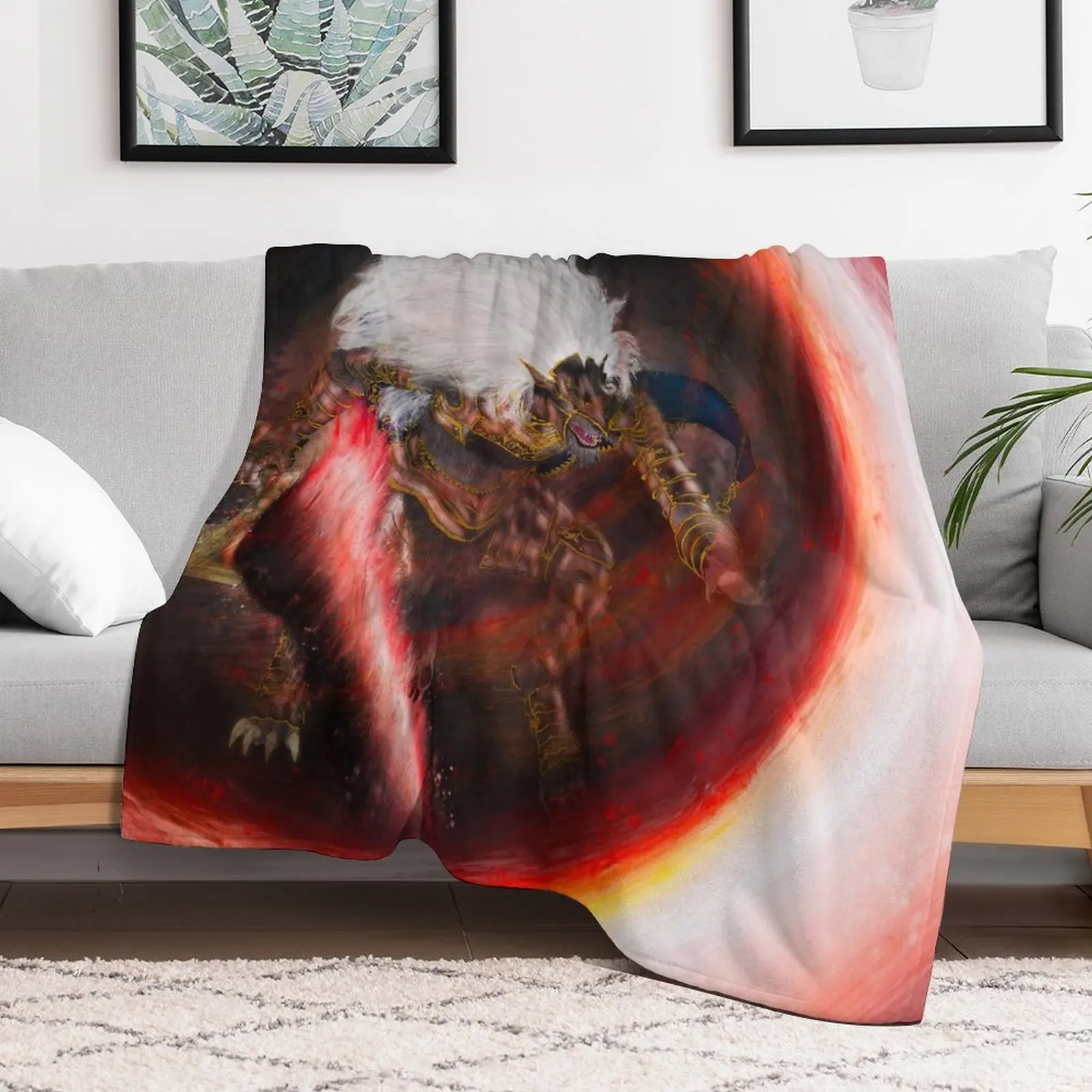 Плед Maliketh с черным лезвием аниме одеяло пледы