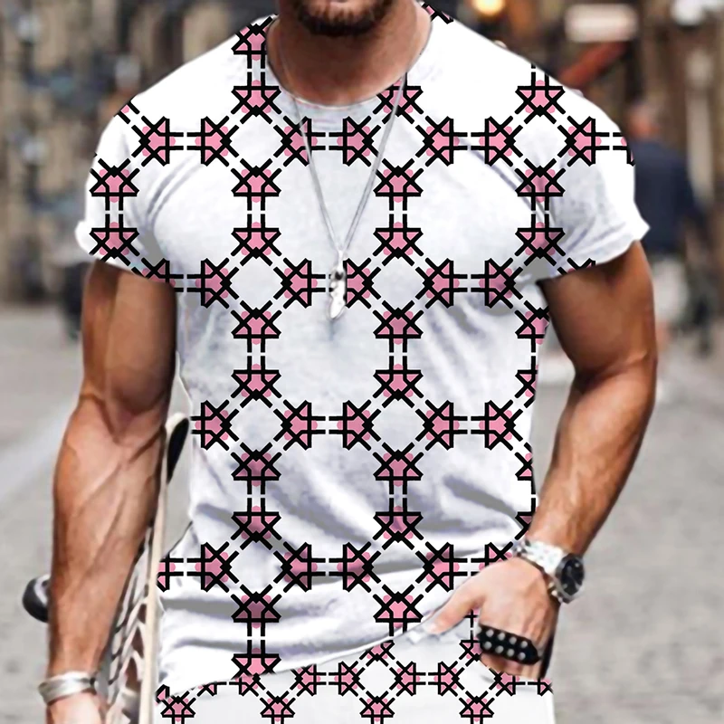 

Men's T-shirts Tracksuit 2022 New Beach Outfit Casual Funny Summer O Neck Hip-hop Harajuku Oversized T-shirt Luxury Street Tops