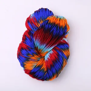 50g Dyed Flashy Chunky Crochet Yarn Colorful Milk Cotton Yarn Baby Sweaters Knitting Mohair Wool Yar in Pakistan