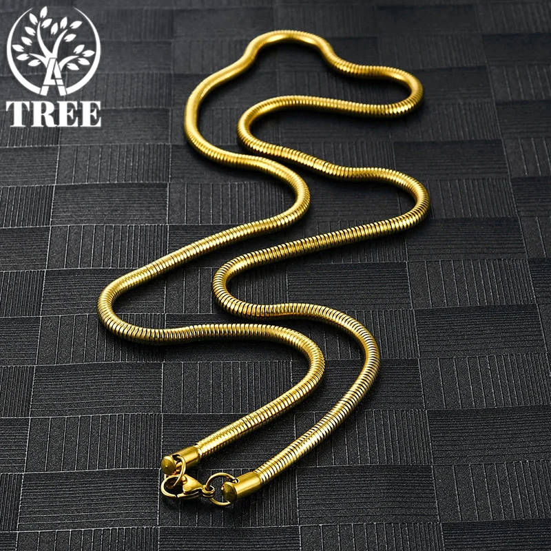 Женское и мужское колье из серебра 925 пробы длиной 1/2/3 мм