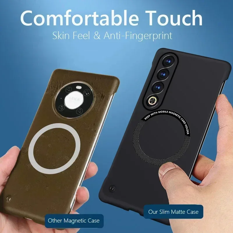 Фото Защитные чехлы для Meizu 21 Note 18X 18S 20 Pro, безрамочный чехол для телефона, беспроводная зарядка, магнитная катушка, жесткая матовая задняя крышка из поликарбоната №2