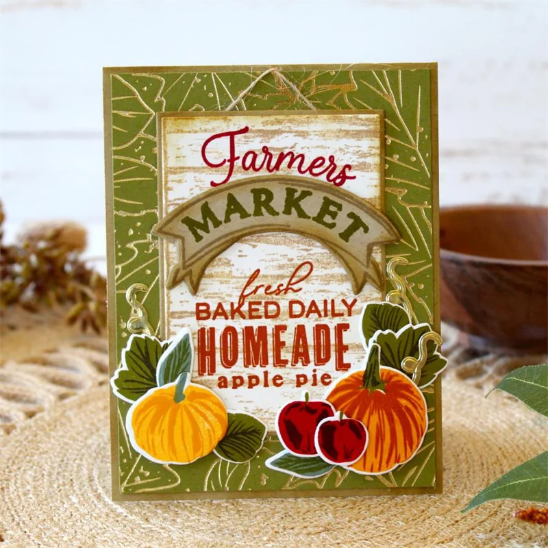 Новое поступление 2022 года осенний сезон опавшие листья горячая фольга пластина