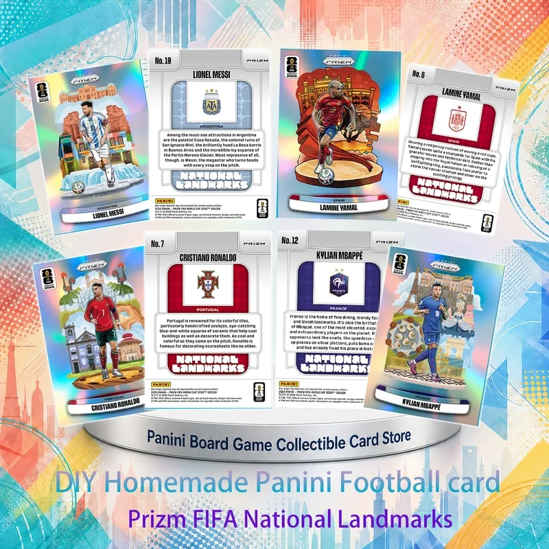 Фото Коллекционные футбольные карточки DIY: Panini 2026 FIFA, Криштиану Роналду, Месси, Новый год, Пасха, Халанд №1