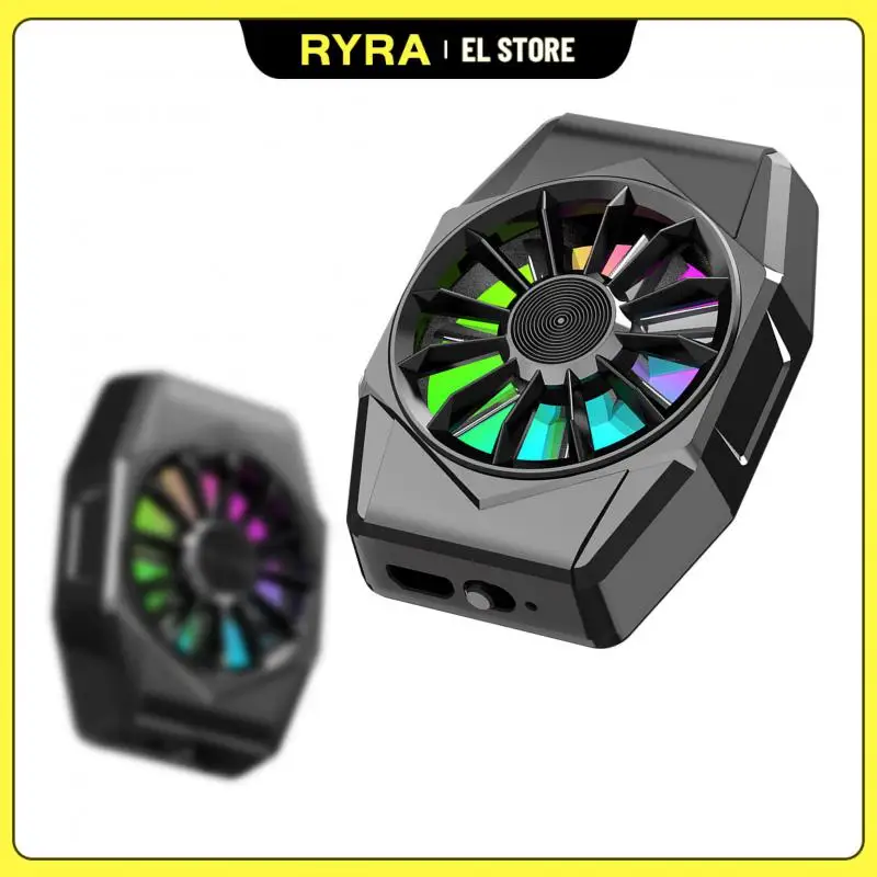 

RYRA Mobile Phone Magnetic Cooling Fan Radiator For PUBG Phone Game Cooler Mute Cool Heat Sink For IPhone Samsung Xiaomi Tablet