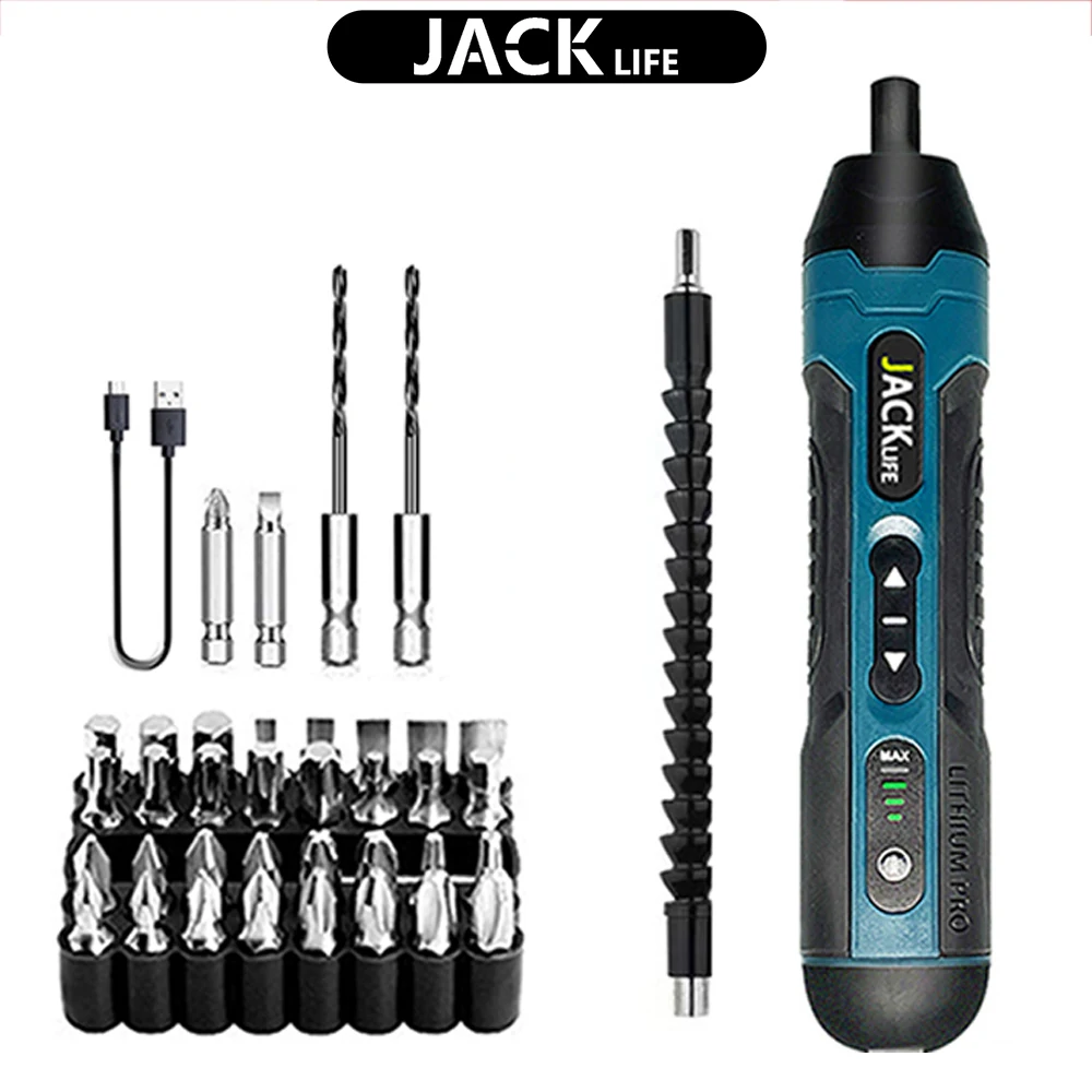 Cordless Electric Screwdriver Rechargeable 1300mah Lithium Battery Mini Drill 3.6V Power Tools Set Household Maintenance Repair