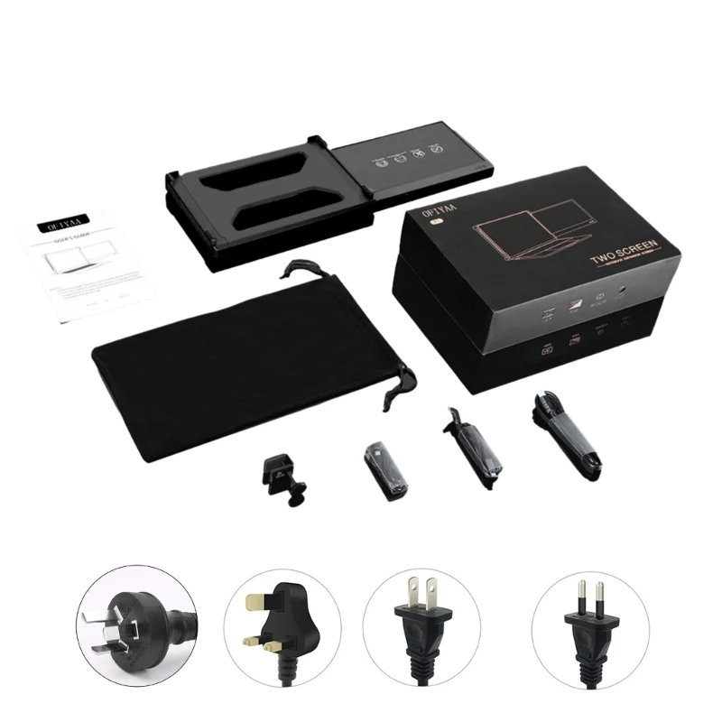 

Portable 1080P-Laptop Screen Extender Type C Port Port Built-in Speaker Perfect for Dual-screen Setups