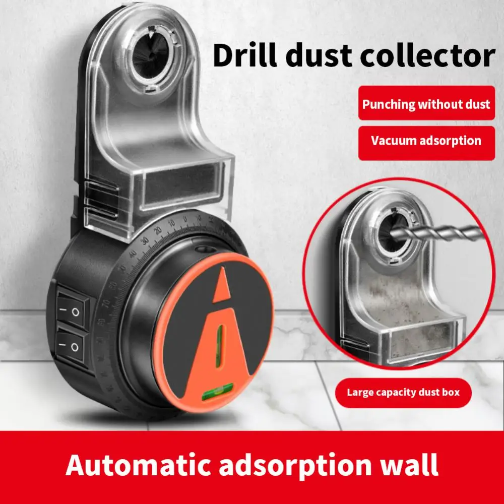 

F50 2 In 1 Electric Drilling Dust Collector Laser Level Wall Electric Suction Vacuum Drill Dust Collector Dust Cleaning Tool