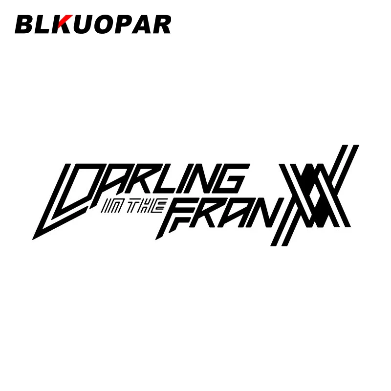 

BLKUOPAR, аниме-жанр, ТВ-программа Дарлинг в Franxx, логотип Zero Two 02 графическая наклейка, индивидуальная наклейка на автомобиль, багажник, шлем, этикетка