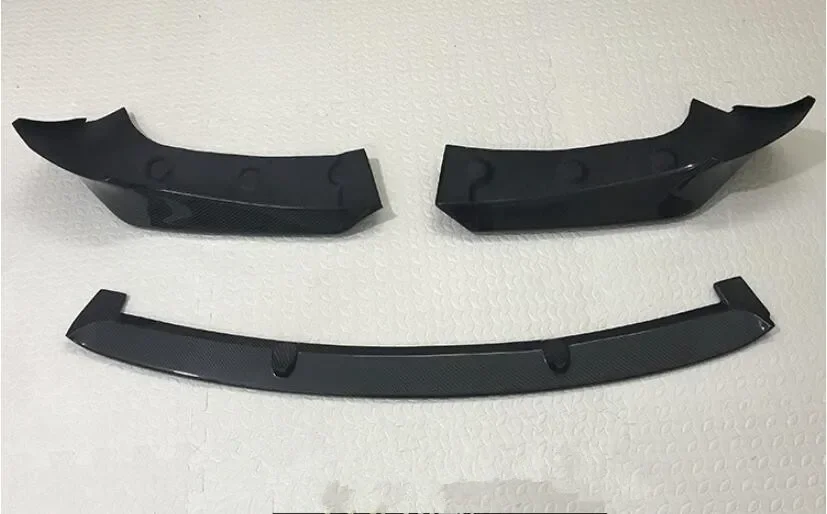 3 шт./компл. передний бампер из настоящего углеродного волокна спойлер лопасти