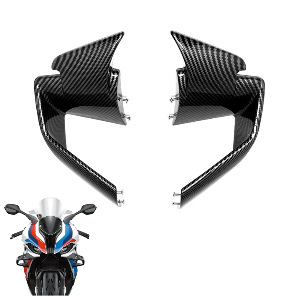 

ABS Carbon Fiber Finish Front Spoiler Fxed Wind Winglet For BMW S1000RR M1000RR S1000 M1000 S M 1000 RR 1000RR 2019 2020 - 2022