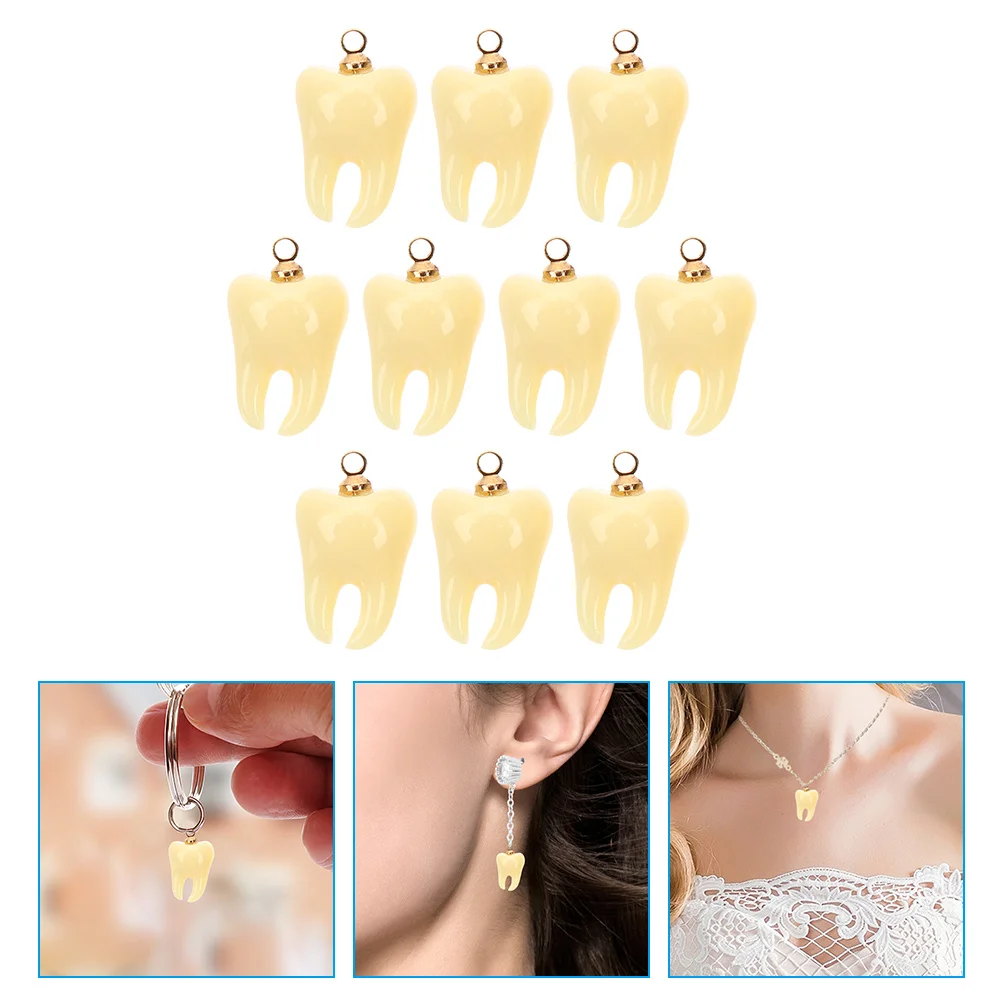 

Cute Dangle Charm Tooth Shape Pendant Phone Case Accessories Jewelry Teeth Charms