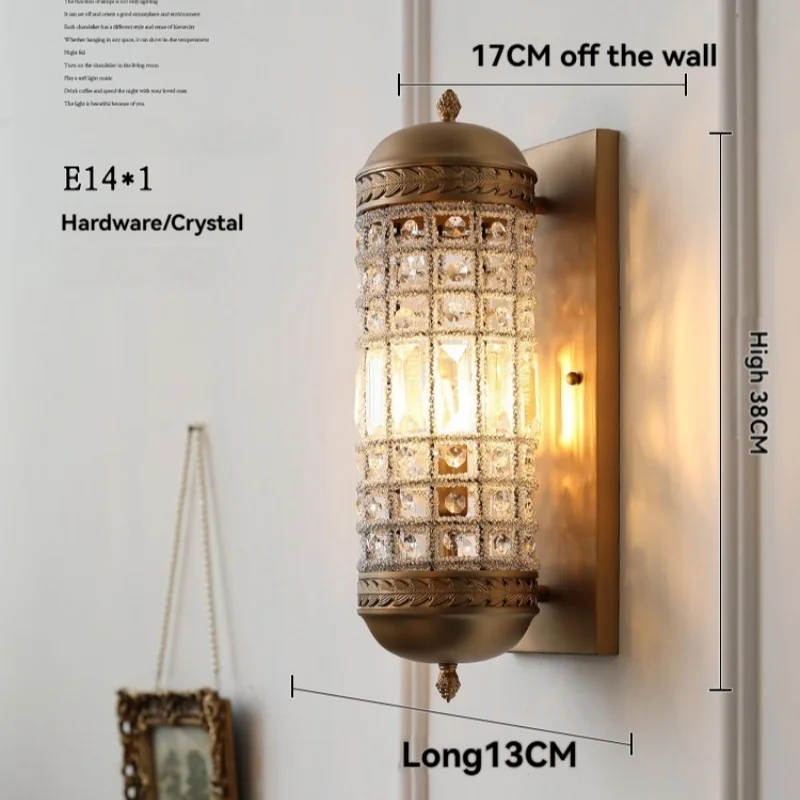 Artpad Винтажные хрустальные настенные светильники