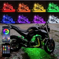 for dyna street bob rider xl 883 12v motorcycle led light rgb app control led strips motorcycle under glow light neon decor lamp