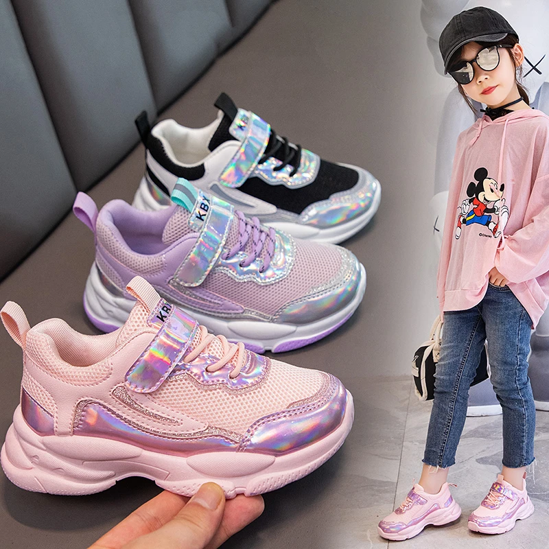 

Детская спортивная обувь для бега, повседневная сетчатая дышащая легкая обувь для мальчиков, уличные кроссовки для девочек, дизайнерская д...