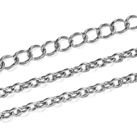 25meters never fade stainless steel multi styles necklace chains for diy bracelet chain jewelry making findings accessories