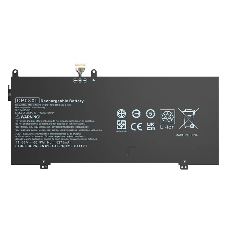 Новый аккумулятор для ноутбука HP Spectre x360 13-ae049ng 13-ae040ng 13-ae052nr 11 55 мАч 929072 -855 HSTNN-LB8E