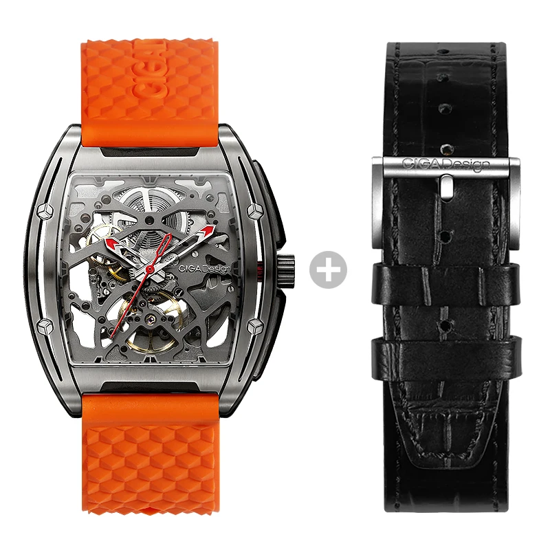 

Мужские автоматические механические часы-скелетоны с зеркальным сапфировым стеклом CIGA Design Z Series