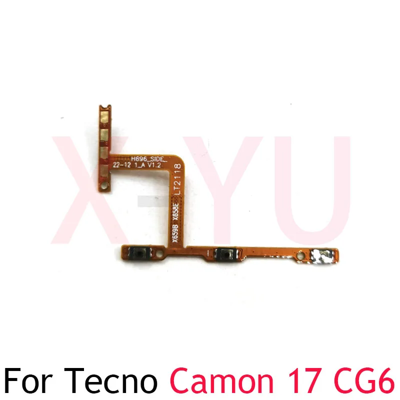 10 шт. для Tecno Camon 17 18 17P 18P Pro CG6 CG7 CG8 CH6 CH7 Переключатель включения и выключения