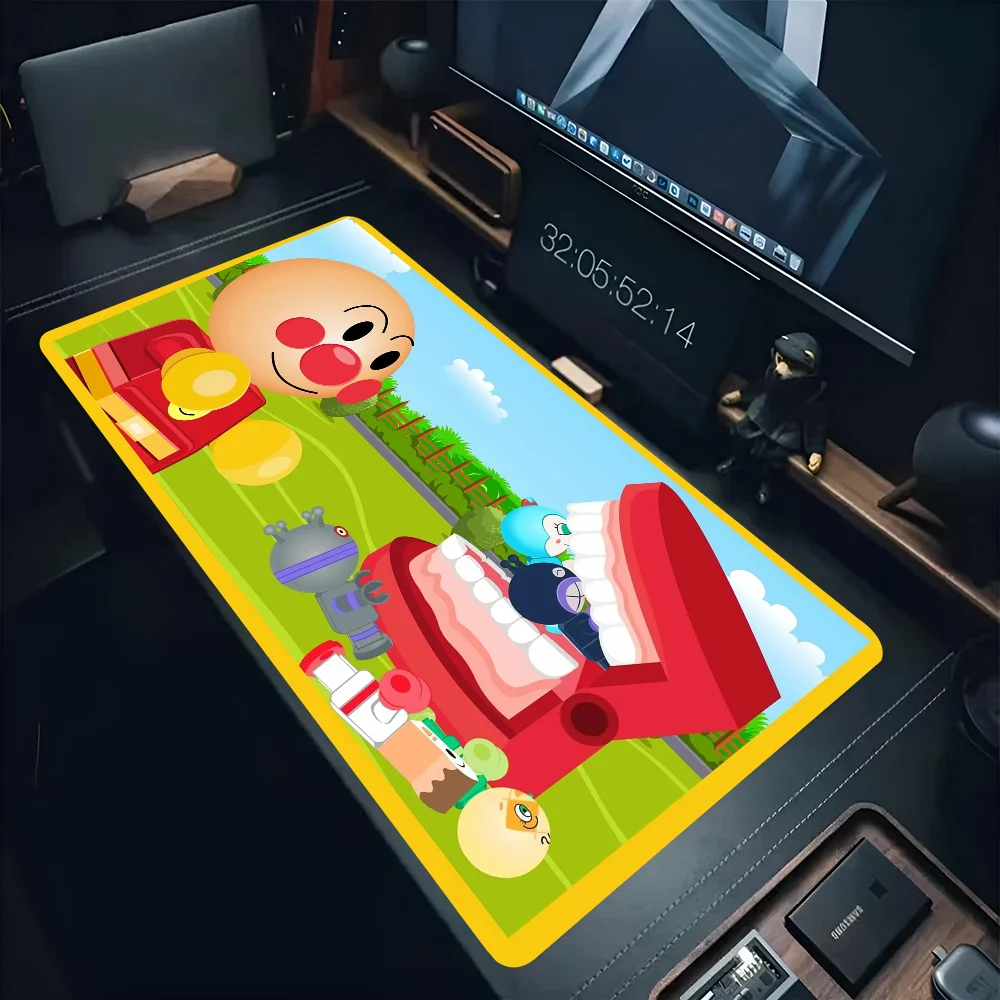 A-Anpanman Mousepad Mouse Mat Desk With Pad Gaming Accessories Prime XXL Keyboard Padding