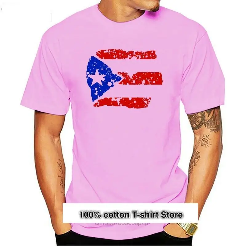 

Camiseta Unisex para bebés, niños, niñas, bebés, TSDFC, Puerto Rico, bandera desgastada, de algodón, blanca, unisex