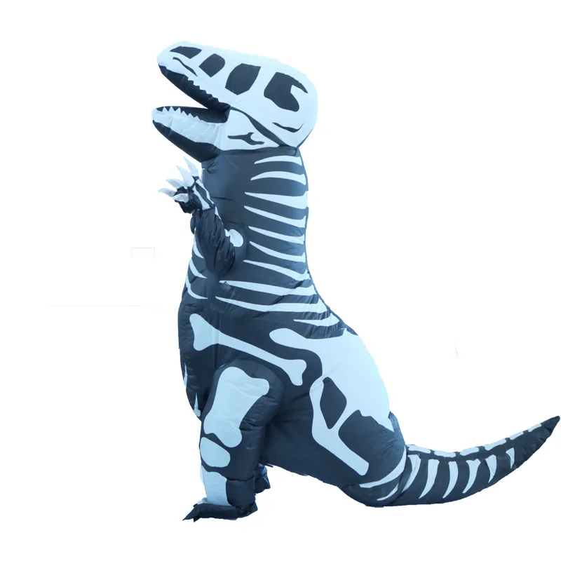 Bone Tyrannosaurus Rex Dressed Up as COS Party Halloween Activity Zombie Doll Skeleton Dinosaur Inflatable Suit