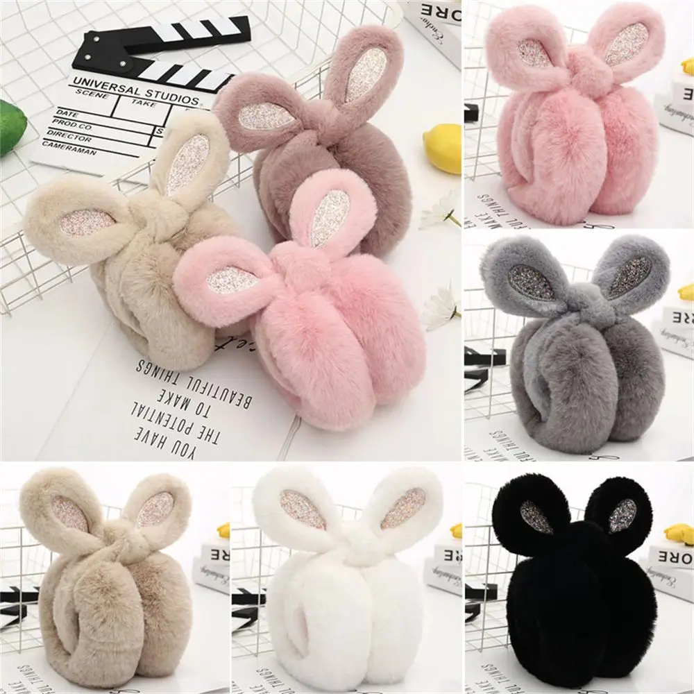 

Kids Winter Headband Women Thermal Earmuffs Cute Rabbit Ear Ear Muffs Ear Warmer