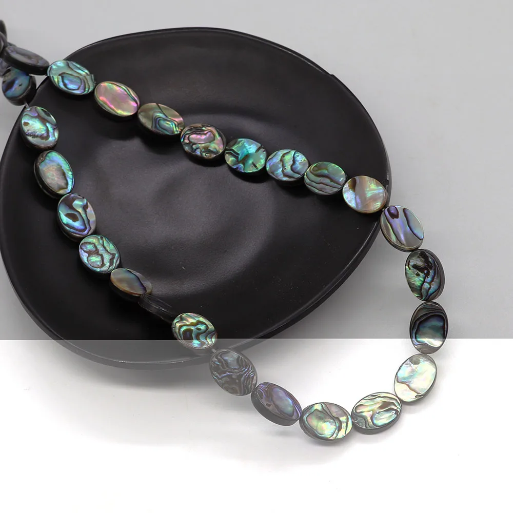 

1pcs Natural Abalone Shell Oval Beads 6-25mm for DIY Beads Handmade Jewelry Necklace Earrings Bracelet Accessories Loose Beads