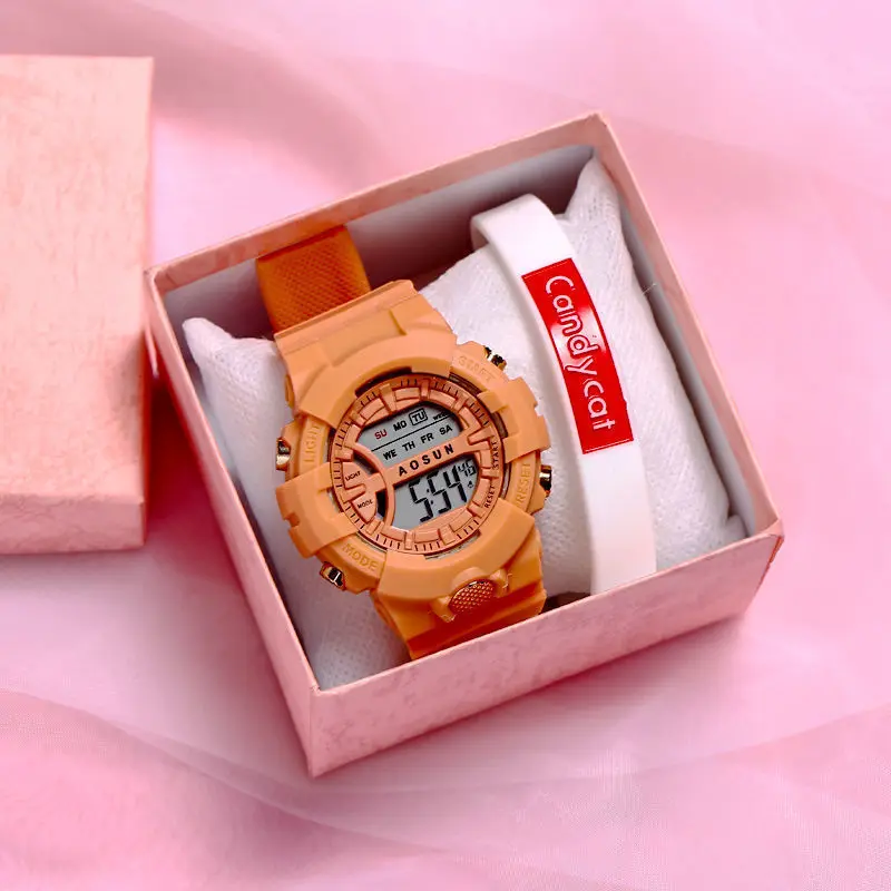 Электронные часы мужские и женские для учеников средней школы простые