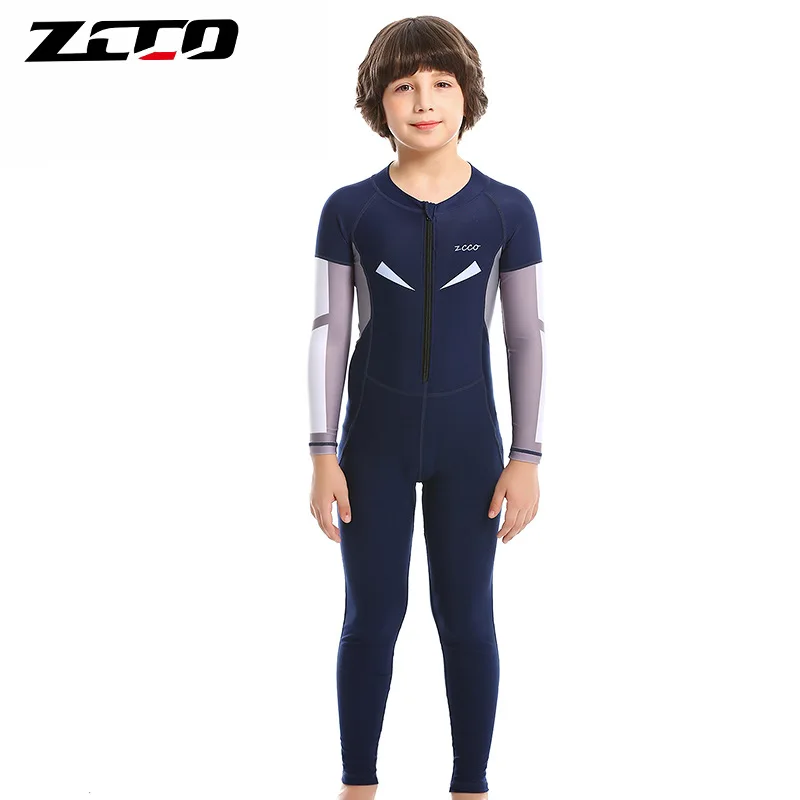 Детский Быстросохнущий купальник из спандекса с защитой от УФ-лучей