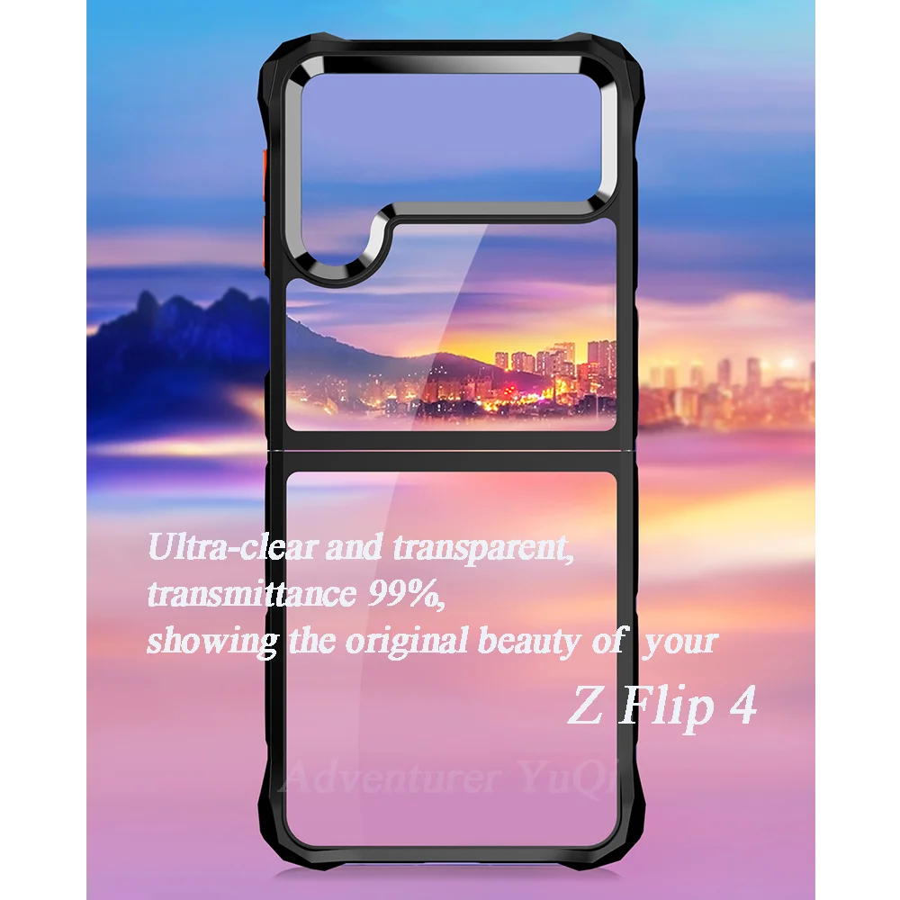 

Противоударный чехол для Samsung Galaxy Z, откидной складной 4-х слойный чехол для камеры, объектива, экрана телефона, защита в Военном Стиле, армиро...