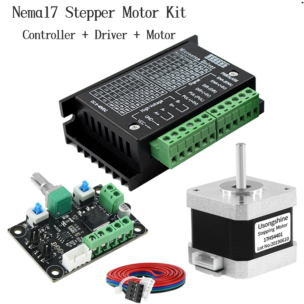 

Комплект управления шаговым двигателем Nema17 MKS OSC + TB6600 4A + 17HS4401