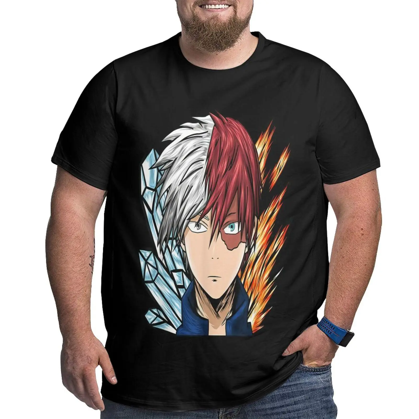 

Футболка мужская оверсайз с надписью «Моя геройская Академия Плюс»