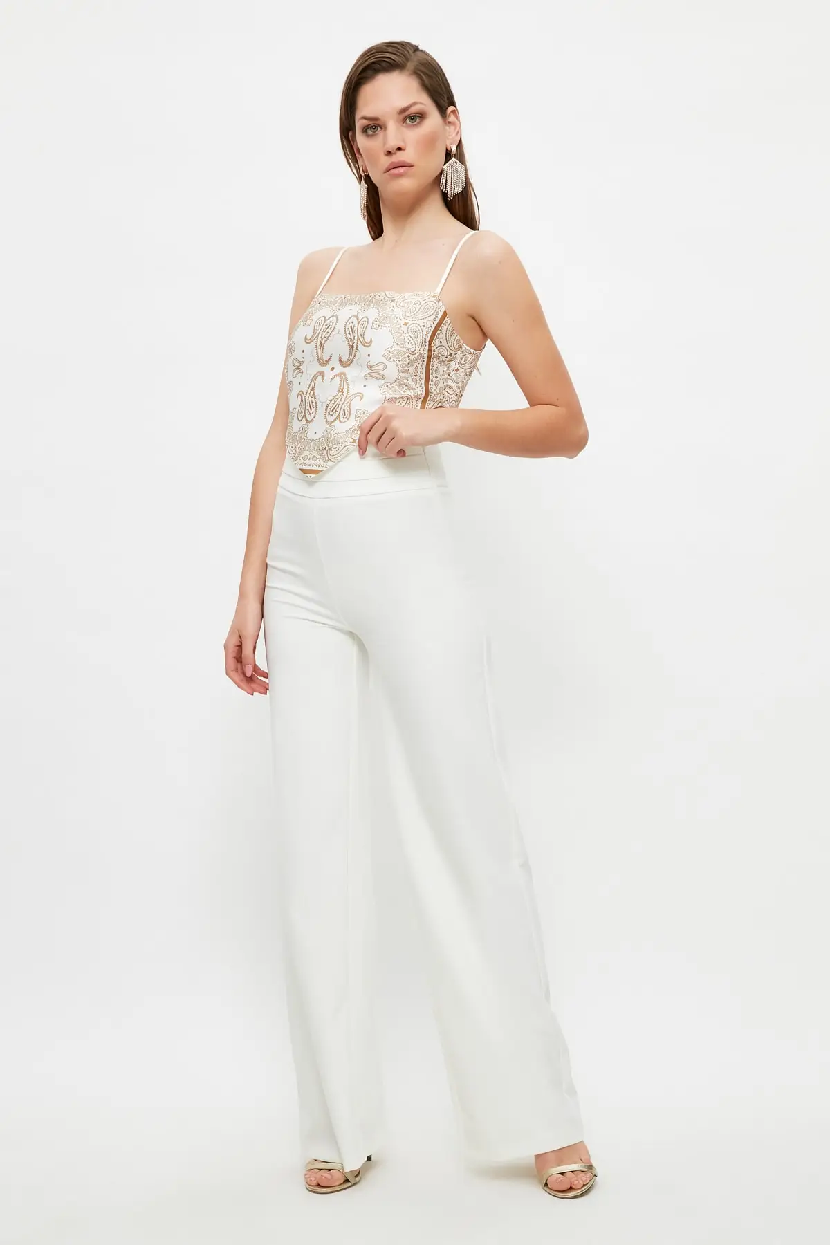 Брюки клеш Trendyol Rises Bel TPRSS20PL0105|Брюки| |