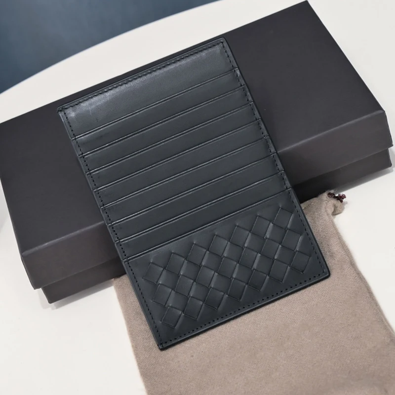 

Men's Leather Credit Card Bag Women's Fashion Ultrathin Large Capacity Multiple Card Slots Business Clip Zero Wallet
