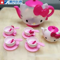 hellokitty miniatures figurines mini baby teapot tea set children play house series for kids gift