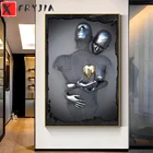 Квадратные алмазы, Современная Абстрактная Металлическая Вышивка пары, распродажа, подарок, ручная работа, алмазная живопись, вышивка крестиком, украшение для дома