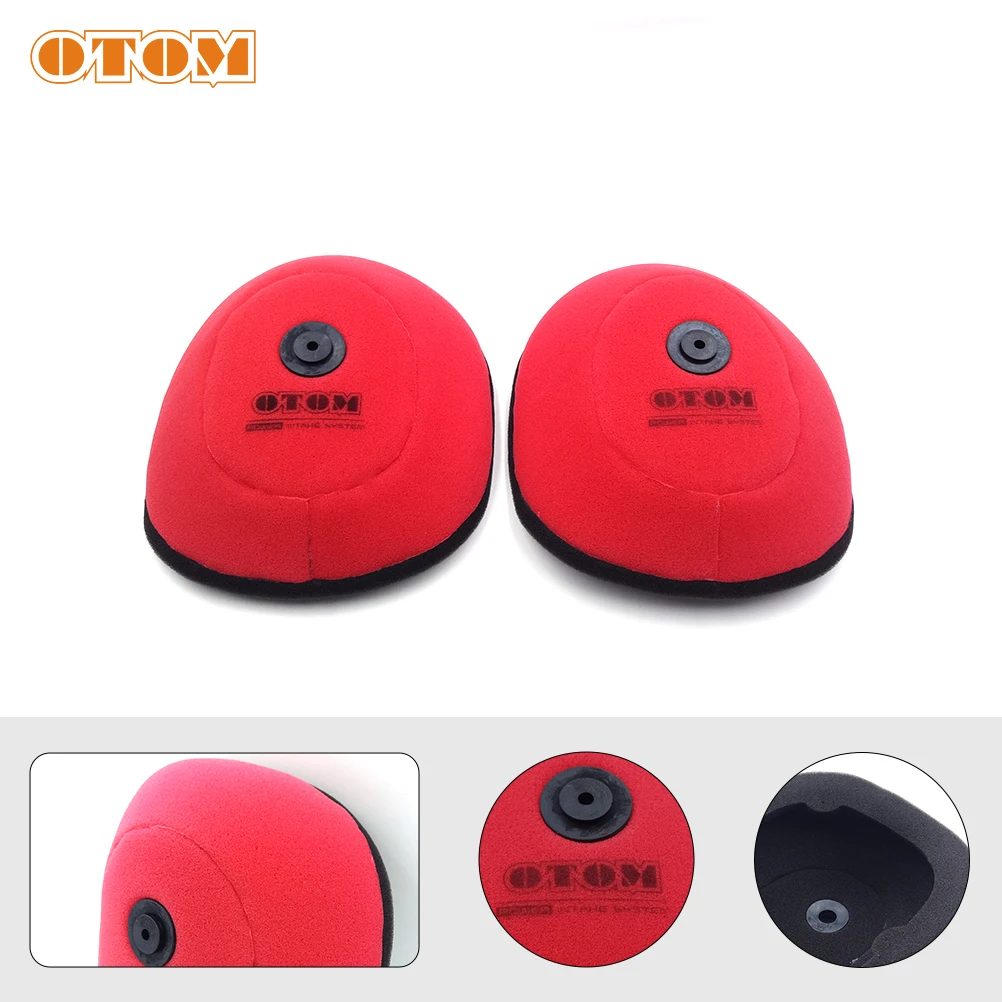 

OTOM 2 Pcs Motorcycle Air Filters Pit Bike Parts Cleaner Cover For KTM HUSQVARN EXC EXC-F SXF XCF-W TC FC FE 125 250 300 450 500