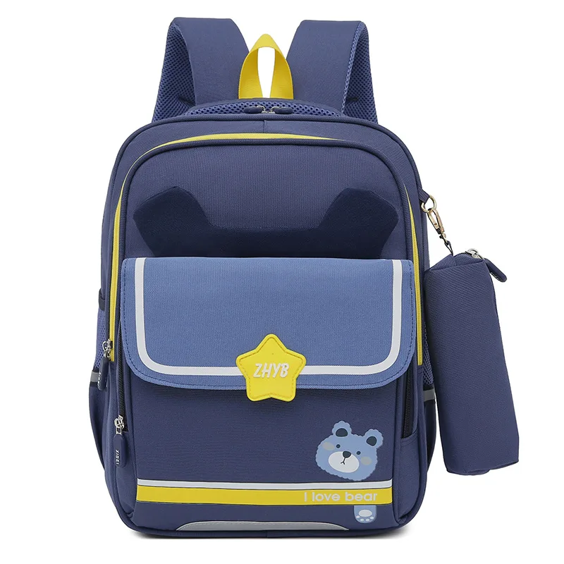 "Детский рюкзак для девочек, ортопедический Водонепроницаемый школьный ранец для начальной школы, большая сумка для учебников"
