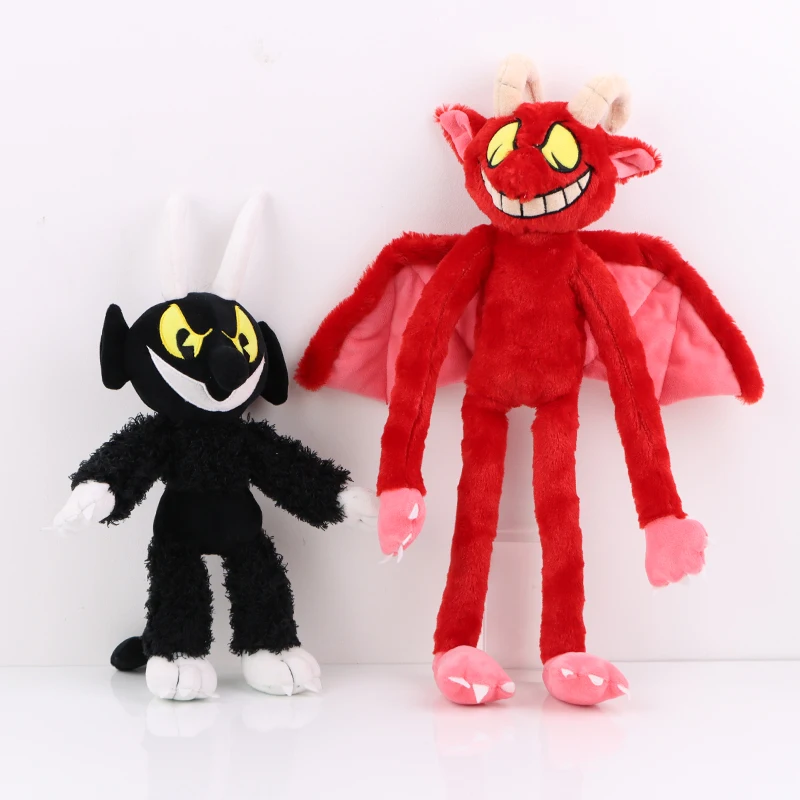 

Cuphead:the Delicious Last Course Game Plush Toys Kawaii Game Cuphead DLC Figure Secreto Devil and Secreto Angel Toys Kids Gifts