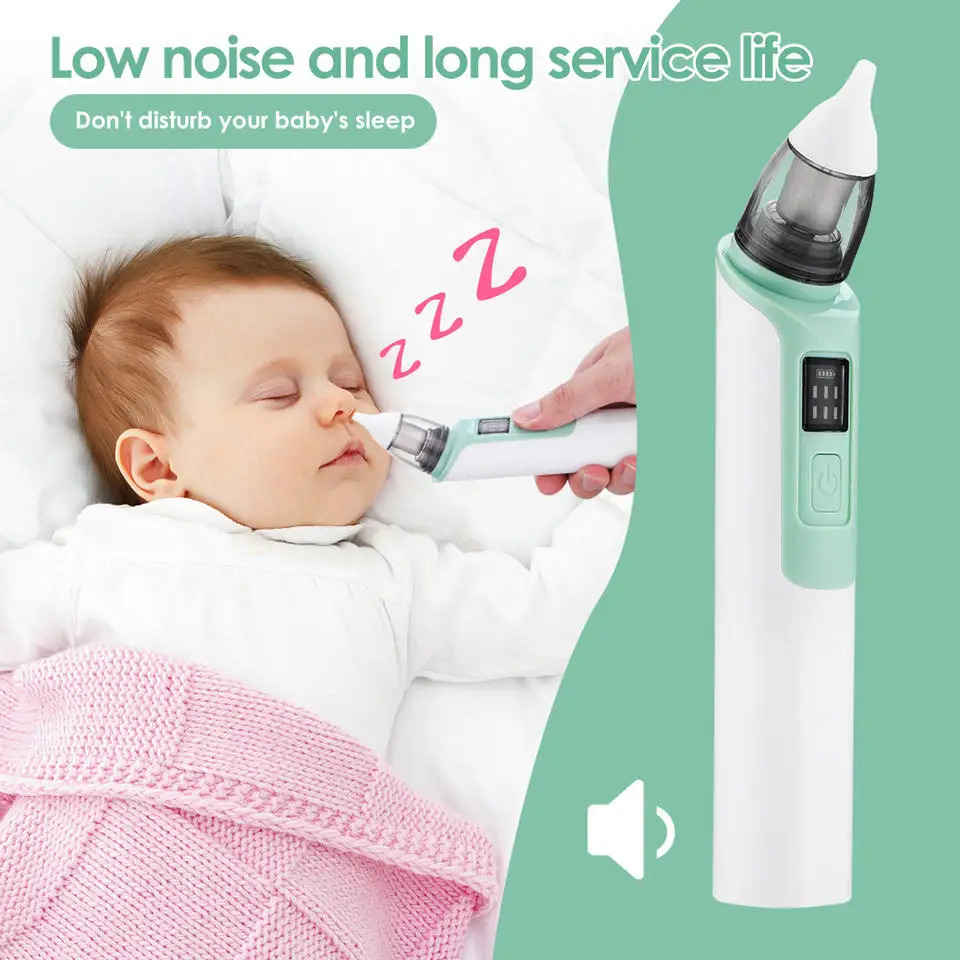 Enlarge Baby Nose Cleaner Smart Nose Inhaler Children's Nose Inhaler Direct USB Charging Silicone Booger Baby Nose Inhaler Electric