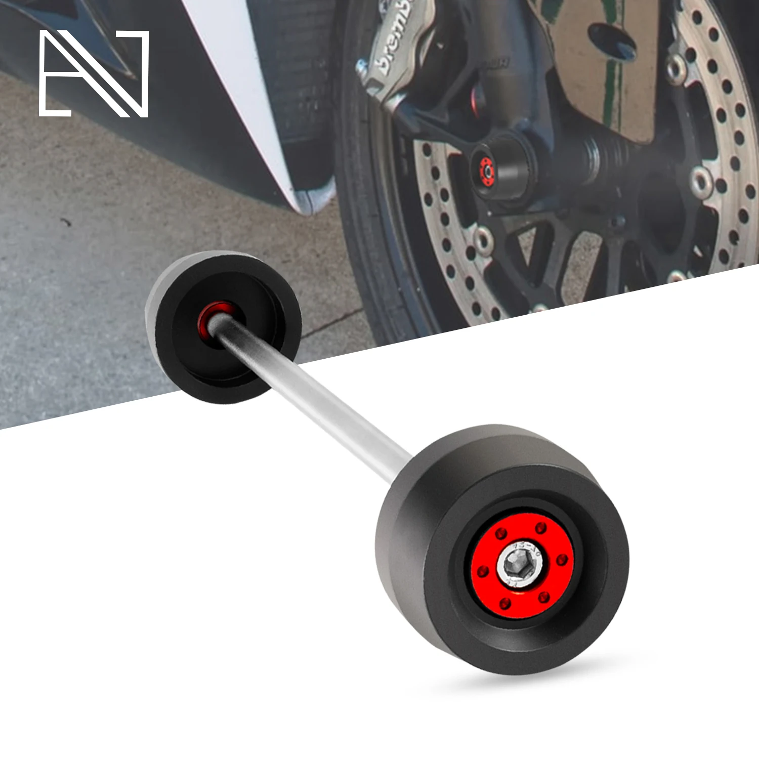 Enlarge Motorcycle Accessories Front Axle Slider Wheel Protection Crash Protector For Ducati Monster 1200 1200S Streetfighter 1098 V4