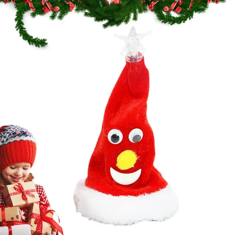 

Novel Electric Music Toy Plush Christmas Hat Musical Toys Christmas Tree Home Decoration Gifts For Boys Girls
