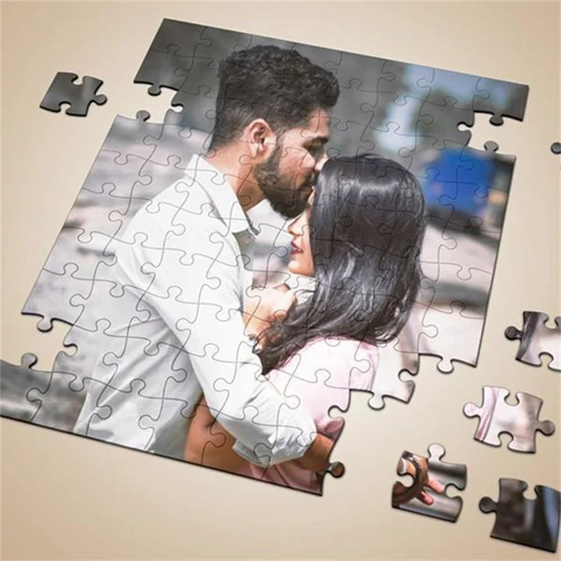 Personalized Wood Photo Puzzle Gifts,Custom Family jigsaw for Mothers Day